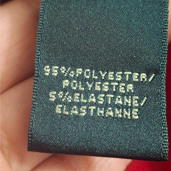 Lauren Ralph Lauren Red Cocktail Midi Dress - Size 2 - Picture 7 of 9